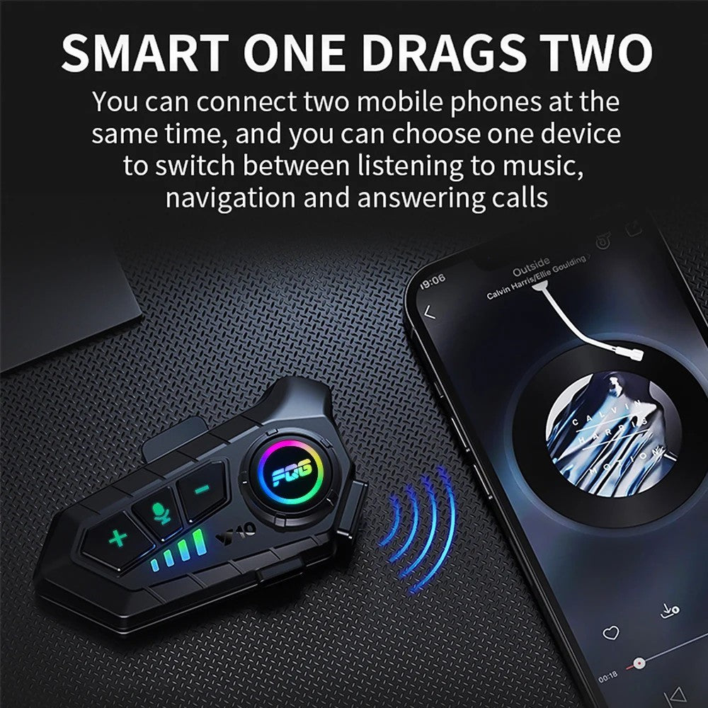 Y10 Motorcycle Helmet Speakers Music Sharing Double Noise Cancellation Helmet Headphone