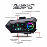 Y10 Motorcycle Helmet Speakers Music Sharing Double Noise Cancellation Helmet Headphone