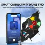 Y60 Motorcycle Bluetooth-compatible Headset Waterproof Helmet Speakers Noise Cancellation / FM Radio