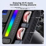 MT04 Bil Bluetooth-kompatibel Adapter FM Transmitter HiFi Musik MP3-afspiller Type-C + USB Biloplader