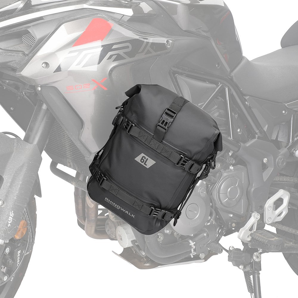 RHINOWALK MT2206 6L Vandtæt Motorcykel Sideopbevaringstaske Motorcykel Sidekofangertaske
