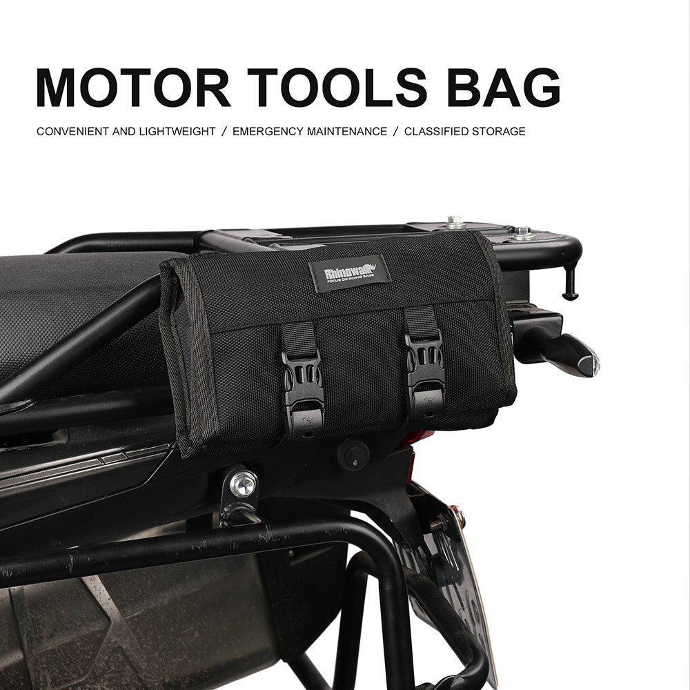 RHINOWALK MT103 Motorcykel Reparationsværktøj Opbevaringstaske 1680D Polyester Motorcykel Værktøjstaske