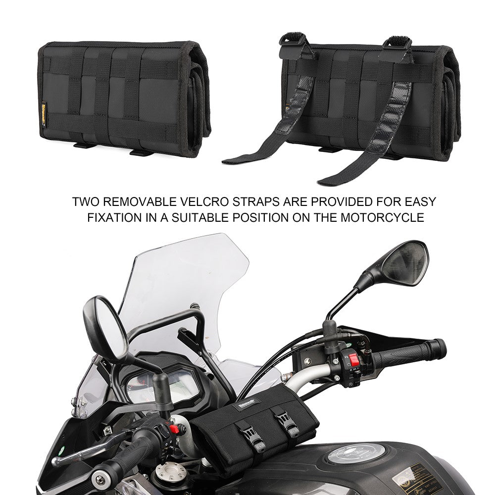 RHINOWALK MT103 Motorcykel Reparationsværktøj Opbevaringstaske 1680D Polyester Motorcykel Værktøjstaske