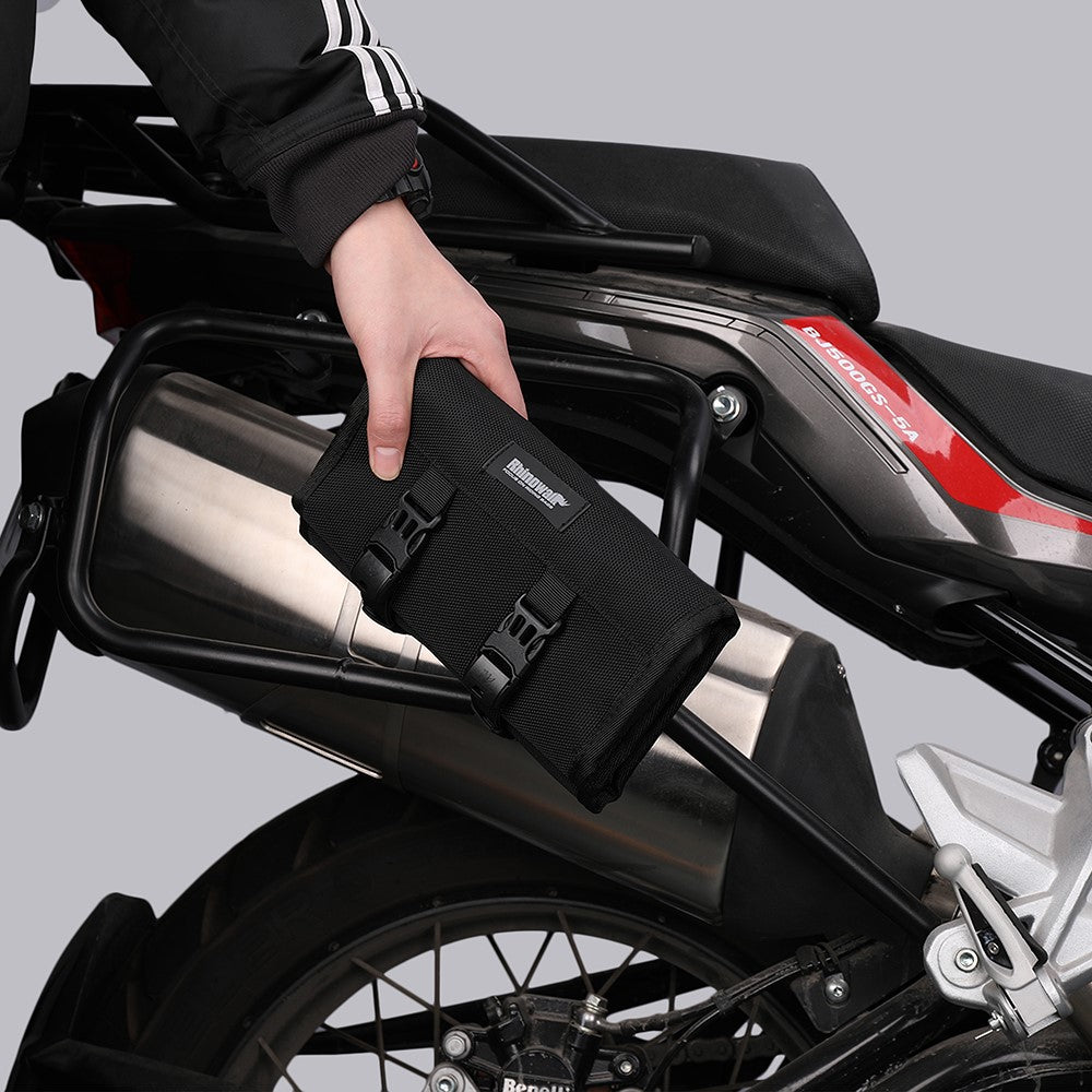RHINOWALK MT103 Motorcykel Reparationsværktøj Opbevaringstaske 1680D Polyester Motorcykel Værktøjstaske