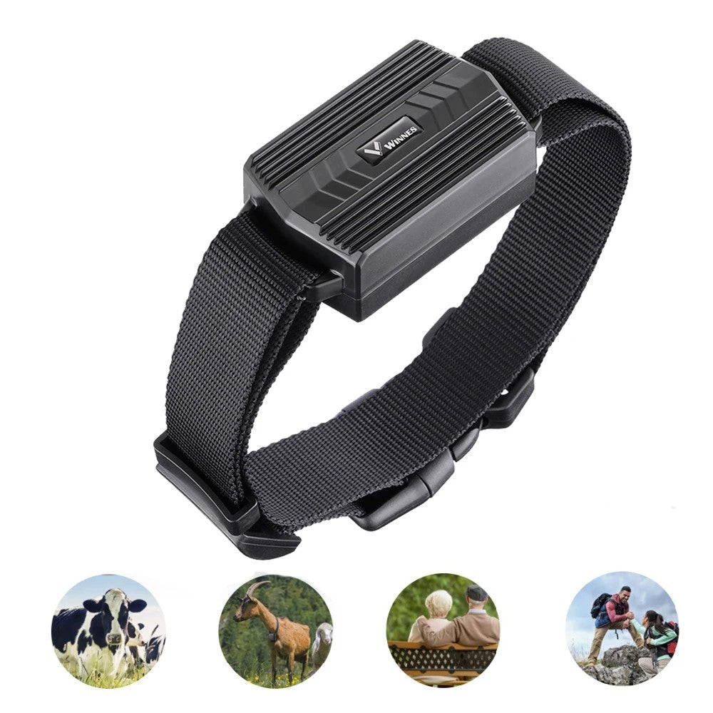 WINNES TK935 Waterproof Tracker Real Time Tracking Locator with Collar (Non-Magnetic)