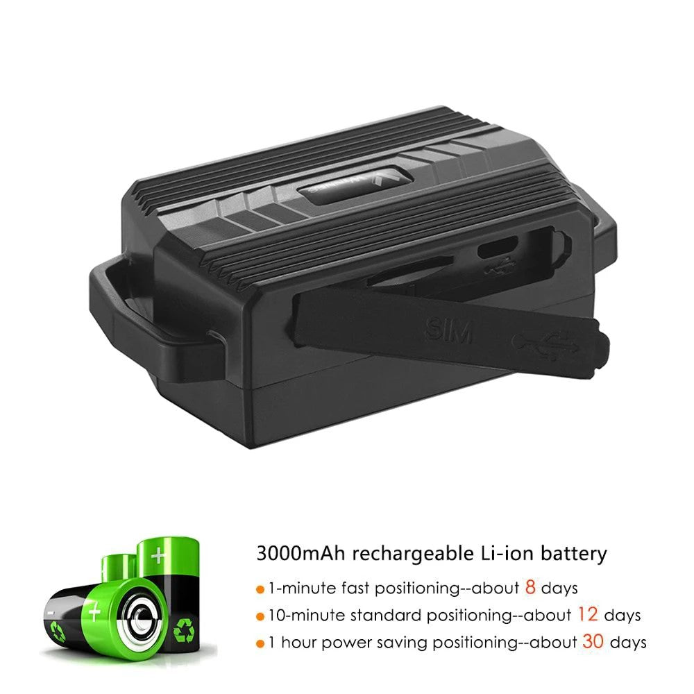 WINNES TK935 Waterproof Tracker Real Time Tracking Locator with Collar (Non-Magnetic)