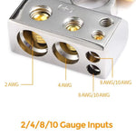 2Pcs Positive and Negative Car Battery Terminal Connectors for Automotive / Marine Battery Clamps