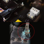 2Pcs Positive and Negative Car Battery Terminal Connectors for Automotive / Marine Battery Clamps