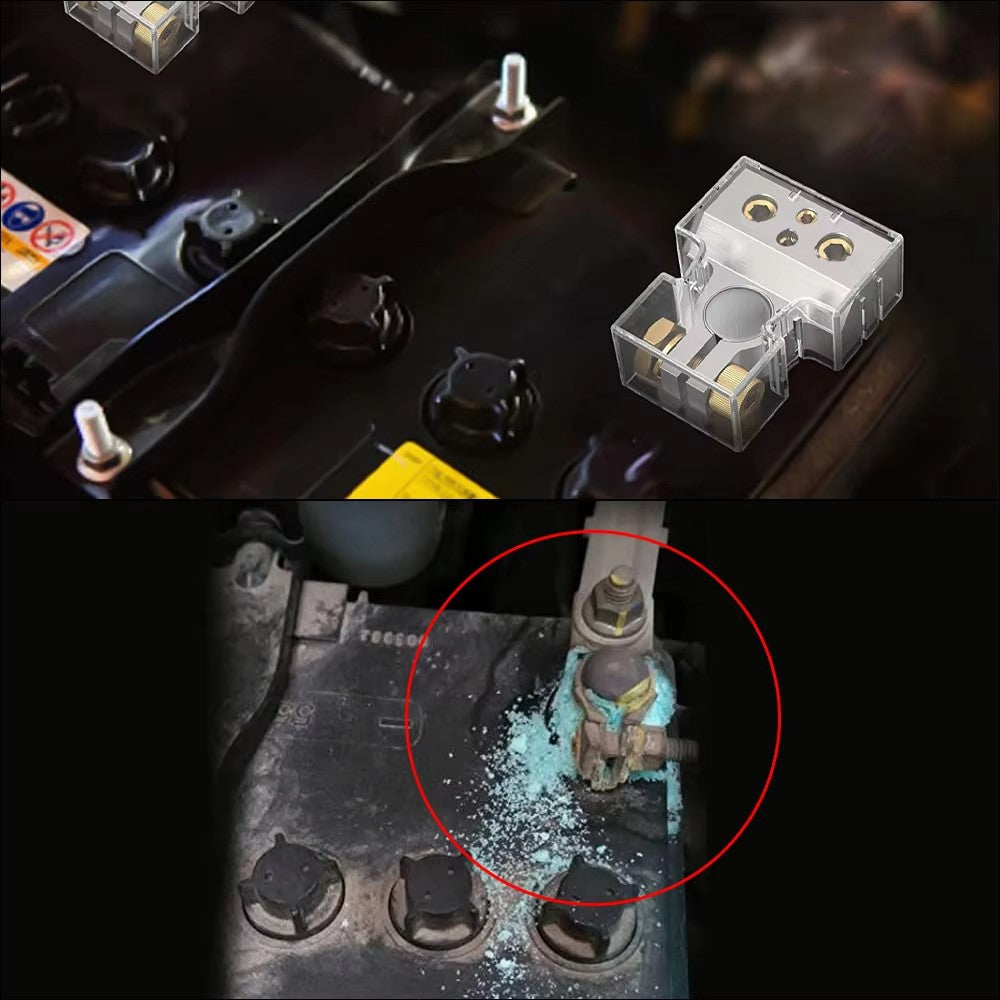 2Pcs Positive and Negative Car Battery Terminal Connectors for Automotive / Marine Battery Clamps