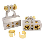 2Pcs Positive and Negative Car Battery Terminal Connectors for Automotive / Marine Battery Clamps