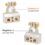 2Pcs Positive and Negative Car Battery Terminal Connectors for Automotive / Marine Battery Clamps