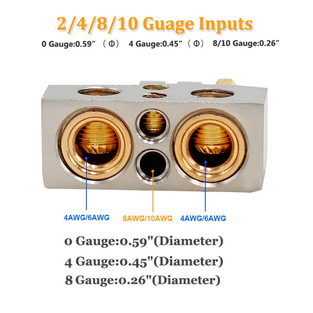 2Pcs Positive and Negative Car Battery Terminal Connectors for Automotive / Marine Battery Clamps