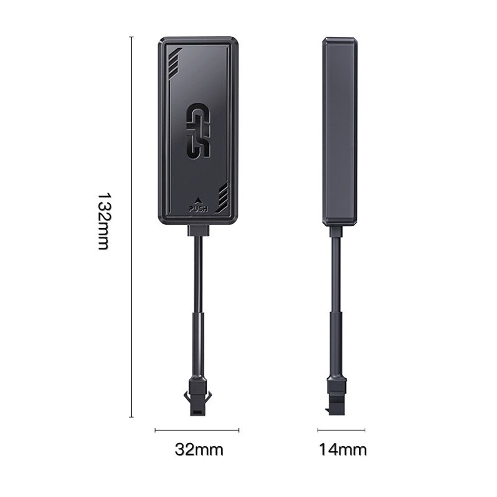 PG07 4G Tracker for Vehicle Motorcycle Car Locator No Charging Required, 4-Wire  /  without Relay