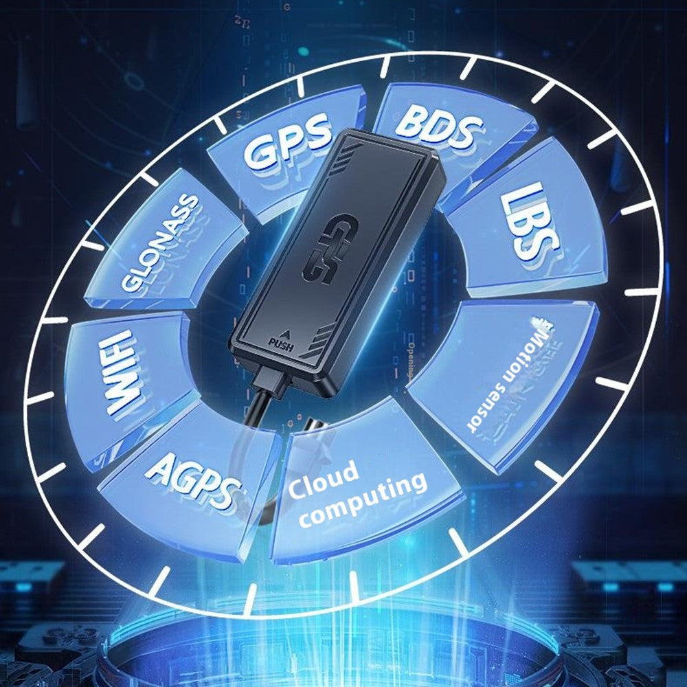 PG07 4G Tracker for Vehicle Motorcycle Car Locator No Charging Required, 4-Wire  /  without Relay