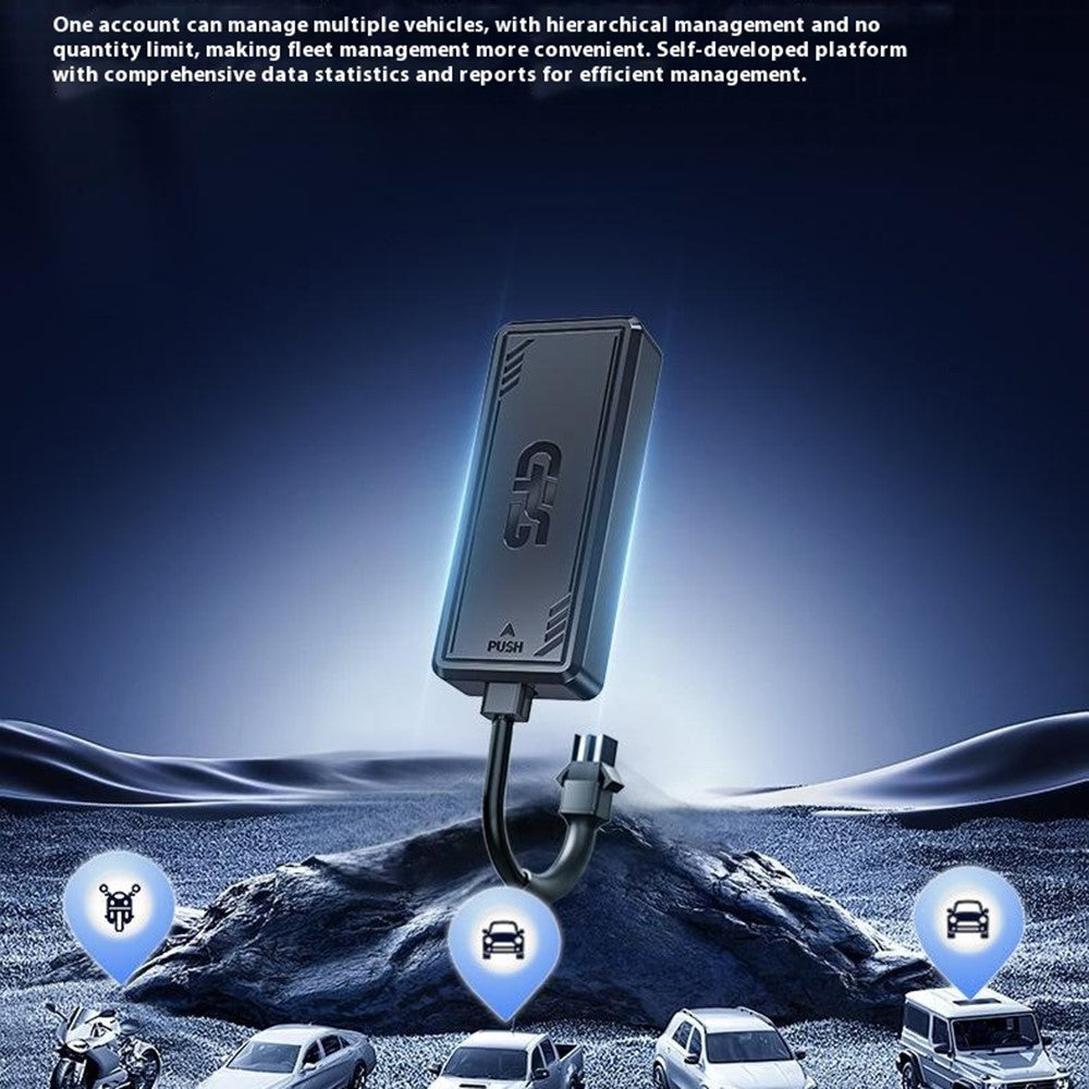 PG07 4G Tracker for Vehicle Motorcycle Car Locator No Charging Required, 4-Wire  /  without Relay