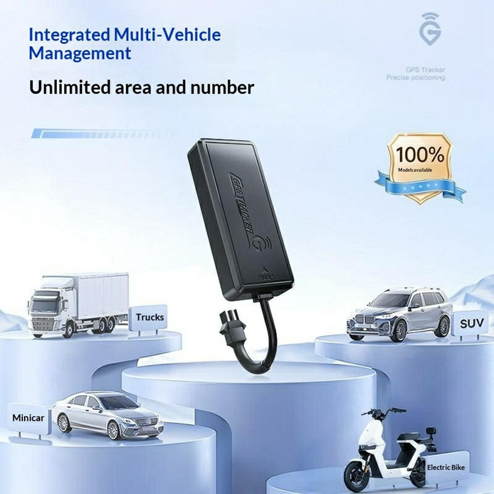 PG09 Portable GPS Tracker 4G Real Time Vehicle Tracking Device for Car / Motorcycle / Truck, 4-Wire Version