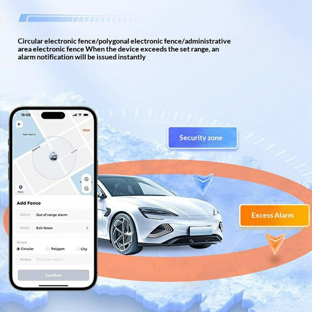 PG09 Portable GPS Tracker 4G Real Time Vehicle Tracking Device for Car / Motorcycle / Truck, 4-Wire Version