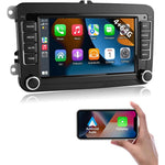 7 Inch Android 15 Car Stereo 4G+64G CarPlay Player Android GPS Navigation 12-LED Backup Camera Auto Player for Volkswagen Golf MK5  /  Polo Passat Jetta