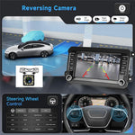 7 Inch Android 15 Car Stereo 4G+64G CarPlay Player Android GPS Navigation 12-LED Backup Camera Auto Player for Volkswagen Golf MK5  /  Polo Passat Jetta