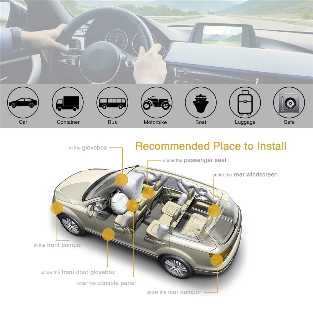 TKSTAR TK918 GPS Tracker Strong Magnet Vehicle Real-time Positioning Fleet Management Long Standby Alarm