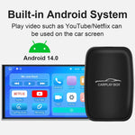 CP2B 2+16GB CarPlay AI Box Trådløs CarPlay Android Auto Netflix YouTube Streaming til originale kablede CarPlay-køretøjer