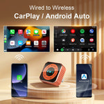 K6 Plus 4 in 1 Wireless CarPlay Adapter USB-A Plug and Play Car Receiver for Wired to Wireless Conversion