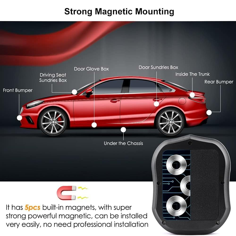 TKSTAR TK905 4G GPS Biltracker 5000mAh Magnetisk Køretøjssporing med Stemmeovervågning