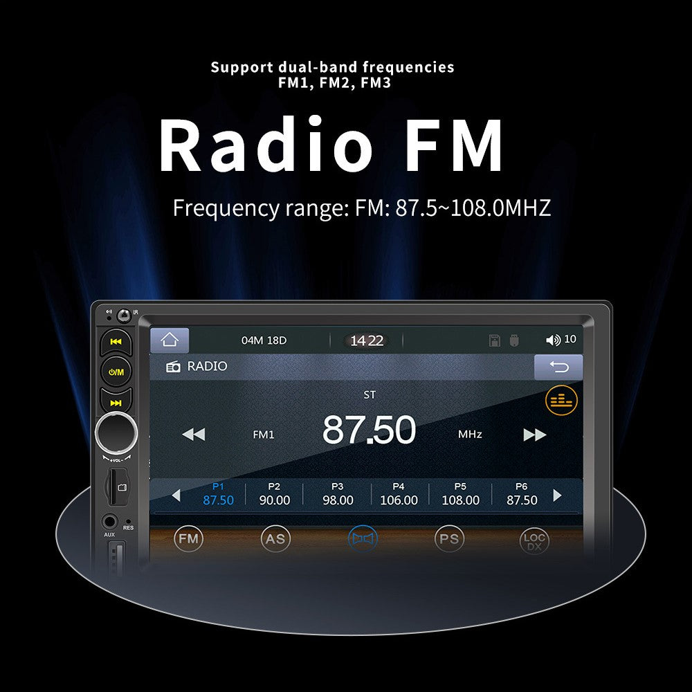 F710C Car Stereo Receiver 7'' Bluetooth-compatible Hands-Free Car Radio FM Receiver MP5 Car Player