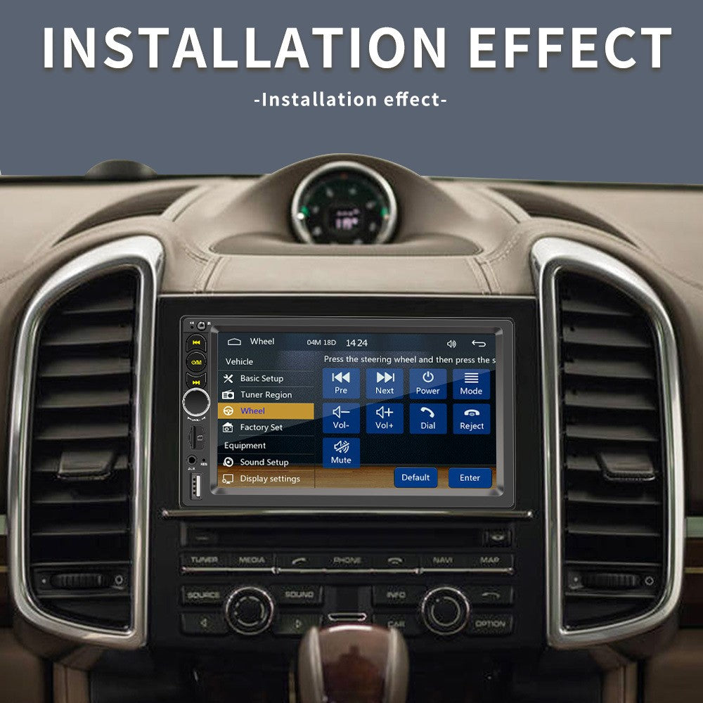 F710C Car Stereo Receiver 7'' Bluetooth-compatible Hands-Free Car Radio FM Receiver MP5 Car Player
