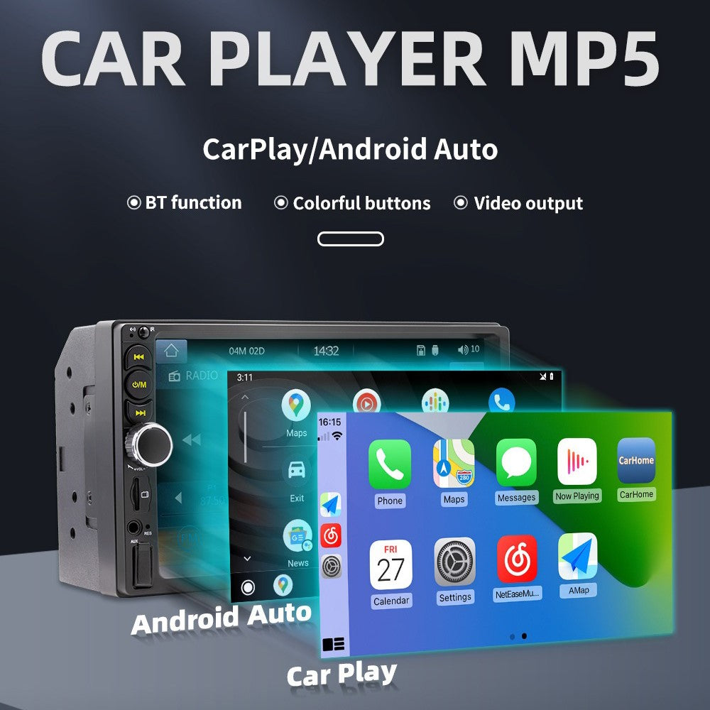 F710C Car Stereo Receiver 7'' Bluetooth-compatible Hands-Free Car Radio FM Receiver MP5 Car Player