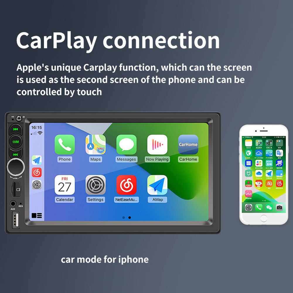 F710C Car Stereo Receiver 7'' Bluetooth-compatible Hands-Free Car Radio FM Receiver MP5 Car Player