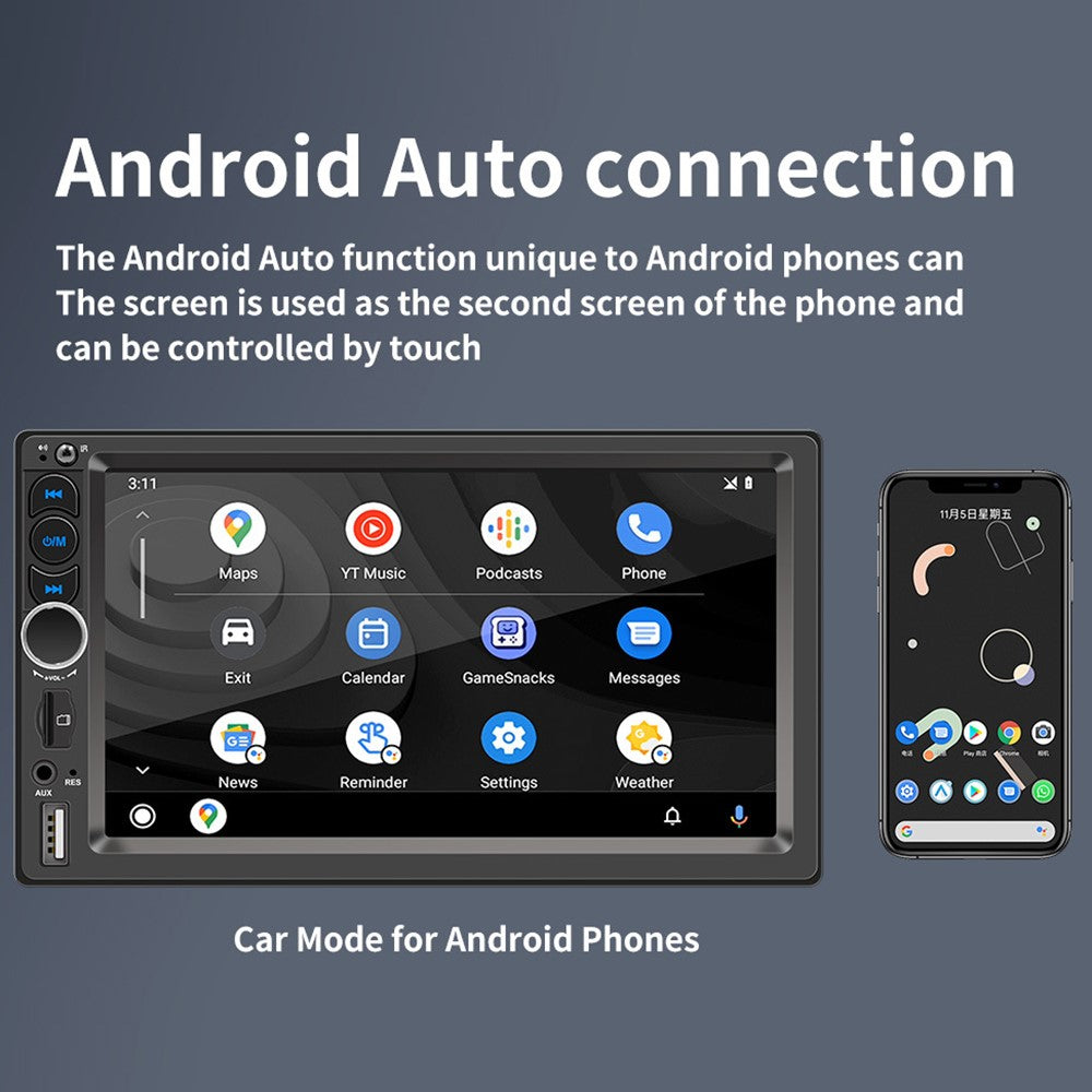 F710C Car Stereo Receiver 7'' Bluetooth-compatible Hands-Free Car Radio FM Receiver MP5 Car Player