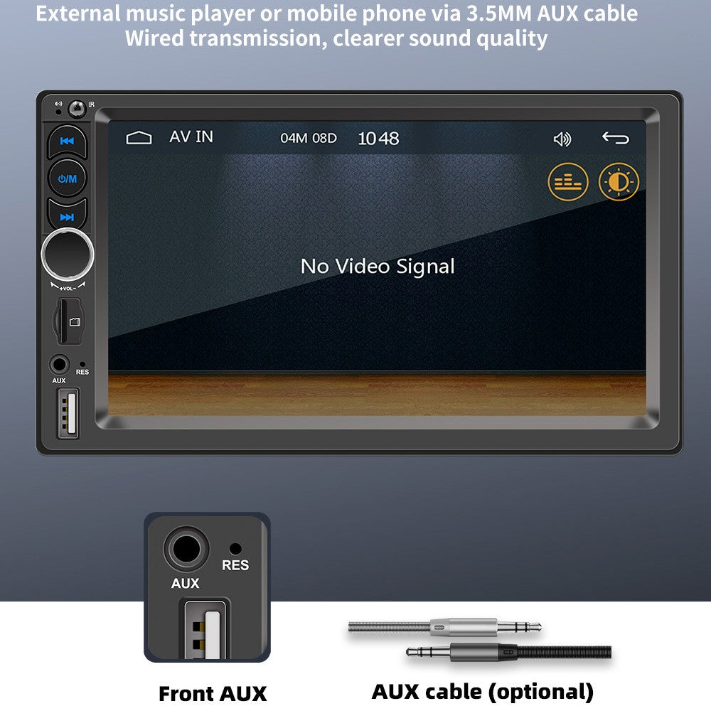 F710C Car Stereo Receiver 7'' Bluetooth-compatible Hands-Free Car Radio FM Receiver MP5 Car Player