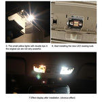 10 stk. LED-loftlamper til bilinteriør, læselys, 160 LM 6000 K, auto-rum, kuppellampe