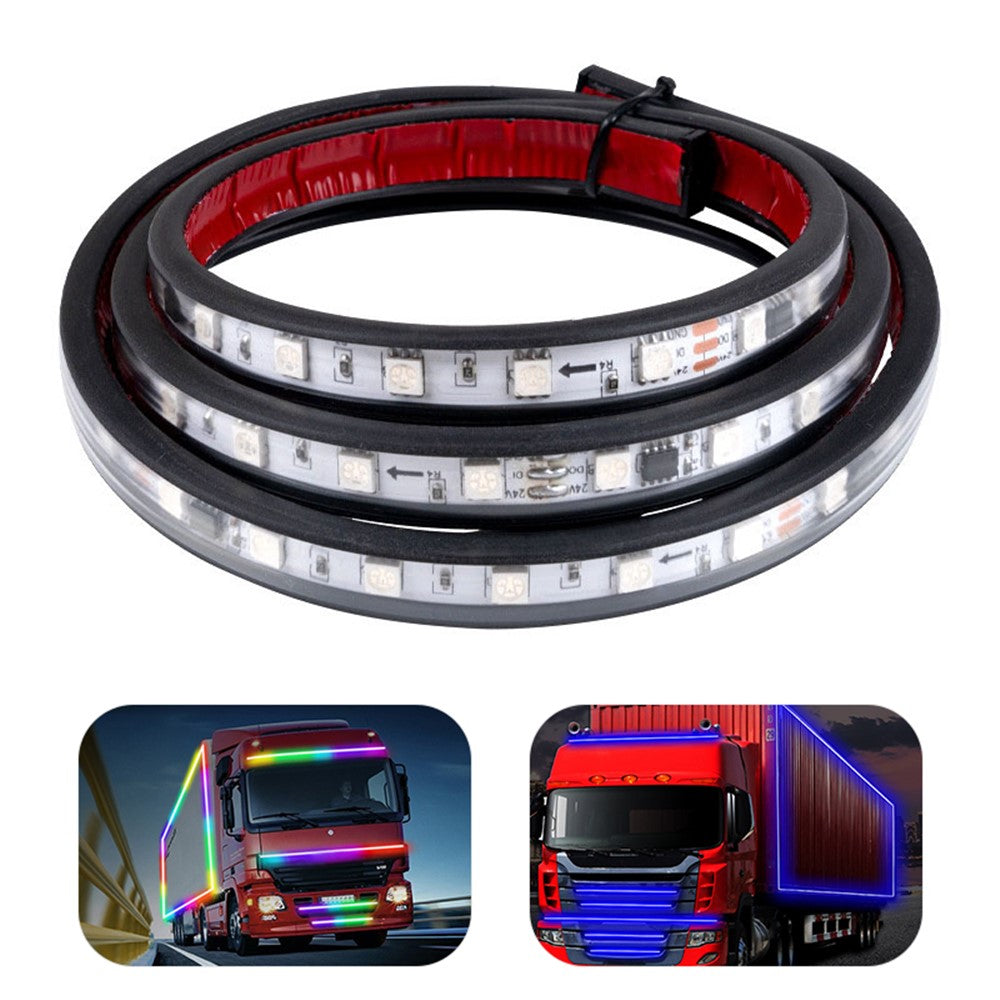 2.4m 24V Van DRL Running Lamp Truck Exterior Decoration LED Strip for Car RGB Ambient Light Bar