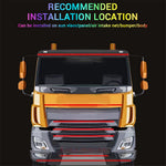 2.4m 24V Van DRL Running Lamp Truck Exterior Decoration LED Strip for Car RGB Ambient Light Bar