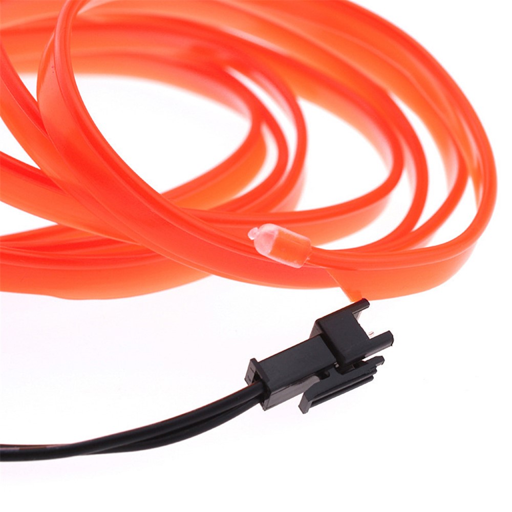 5m USB Car Interior EL Strip Light for Car Decoration Ambient Light Glowing Rope Lights with Driver