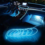5m USB Car Interior EL Strip Light for Car Decoration Ambient Light Glowing Rope Lights with Driver