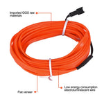 5m Cigarette Lighter EL Strip Light for Car Decoration Ambient Lights Glowing Rope Light with Driver