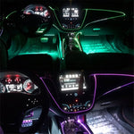 5m Cigarette Lighter EL Strip Light for Car Decoration Ambient Lights Glowing Rope Light with Driver