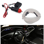 5m Cigarette Lighter EL Strip Light for Car Decoration Ambient Lights Glowing Rope Light with Driver