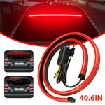 90 cm PVC högmonterad bilbromsljuslist bakruta dekorativ LED-lampa blinkande varningsljus