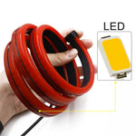 90 cm PVC högmonterad bilbromsljuslist bakruta dekorativ LED-lampa blinkande varningsljus
