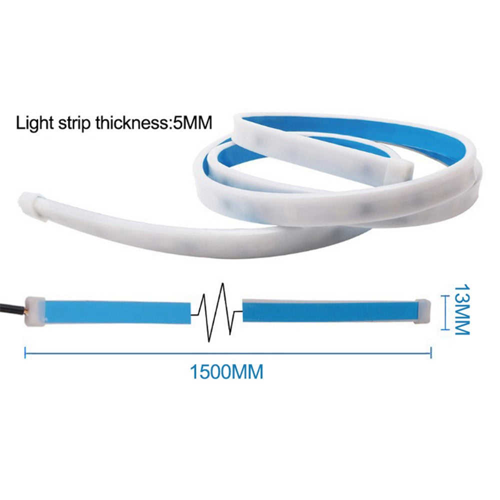 1.5m 72-LED Strip Car Trunk Illumination Rear Brake Backup Lamp Waterproof Turn Signal Light