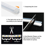 2Pcs 30cm Waterproof Car DRL Flexible LED Strip Daytime Running Light Turn Signal Light