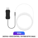 S5U 5m S-serien Multi-farve RGB LED Strip Light Fleksibel Optisk Fiber Bil Interiør USB Atmosfære Lampe