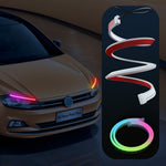 DR60 1-to-2 12V RF Car Driving Lights Bar APP Control LED Strip Lights Starter Scan Daytime Car Colorful Turn Signal