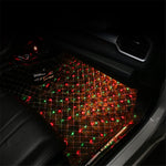 DX4U 4-LEDs USB Port Car Footwell Light Strip Sound-activated 8 Colors Atmosphere Light