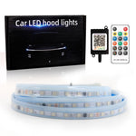 JG02 150cm Car LED Hood Light Strip Waterproof Daytime Running Light 12V Phantom Dynamic Decorative Atmosphere Lamp