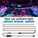 N1U-72 Car Underglow Lights Strip Waterproof Exterior Car Lights with APP Control, 12V 72LEDs Underbody Lights